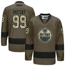 Edmonton Oilers Wayne Gretzky #99 Green Camo Player Jersey