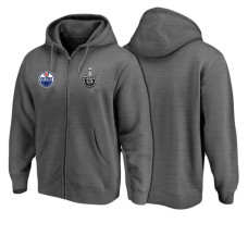 Edmonton Oilers Black 2017 Stanley Cup Playoff Full-Zip Pullover Hoodie