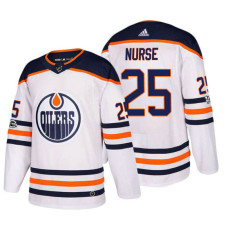 Edmonton Oilers #25 Darnell Nurse White 2018 New Season Team Road Jersey