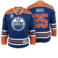 Edmonton Oilers Darnell Nurse #25 Navy Home Premier Jersey