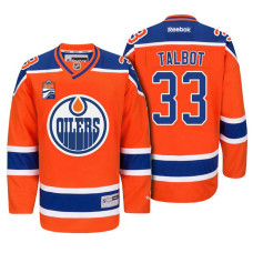 Edmonton Oilers Cam Talbot #33 Orange Alternate Premier Jersey