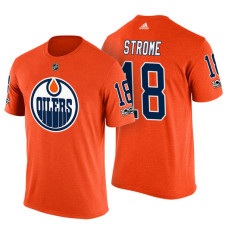 Edmonton Oilers #18 Ryan Strome Orange Adidas Player T-shirt