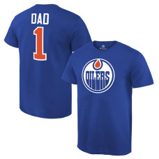 Edmonton Oilers Royal Number One Dad T-Shirt