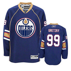 Edmonton Oilers Wayne Gretzky #99 Navy Blue Alternate Replica Jersey