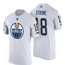 Edmonton Oilers #18 Ryan Strome White Adidas Player T-shirt