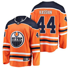 Edmonton Oilers #44 Breakaway Player Zack Kassian Jersey Orange