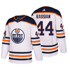 Edmonton Oilers #44 Zack Kassian White 2018 New Season Team Road Jersey