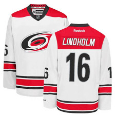 Carolina Hurricanes Elias Lindholm #16 White Away Jersey