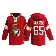 Ottawa Senators Erik Karlsson #65 Red Pullover Hoodie