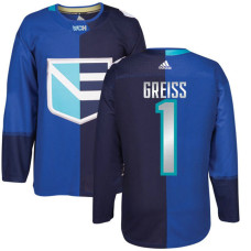 Europe Team 2016 World Cup of Hockey #1 Tomas Greiss Blue Premier Jersey