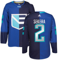 Europe Team 2016 World Cup of Hockey #2 Andrej Sekera Blue Premier Jersey