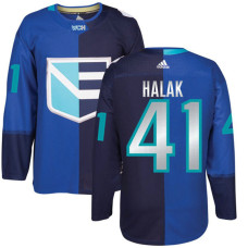 Europe Team 2016 World Cup of Hockey #41 Jaroslav Halak Blue Premier Jersey