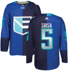 Europe Team 2016 World Cup of Hockey #5 Luca Sbisa Blue Premier Jersey