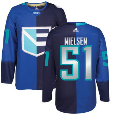 Europe Team 2016 World Cup of Hockey #51 Frans Nielsen Blue Premier Jersey