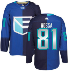 Europe Team 2016 World Cup of Hockey #81 Marian Hossa Blue Premier Jersey