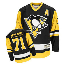 Pittsburgh Penguins Evgeni Malkin #71 Black Throwback Jersey