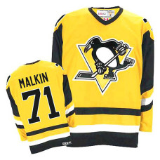 Pittsburgh Penguins Evgeni Malkin #71 Gold Throwback Jersey