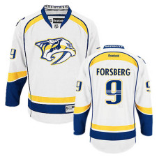 Nashville Predators Filip Forsberg #9 White Away Jersey