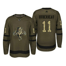 Florida Panthers #11 Jonathan Huberdeau Camo Salute To Service Jersey With 2023 Stanley Cup Patch