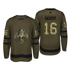 Florida Panthers #16 Aleksander Barkov Camo Salute To Service Jersey