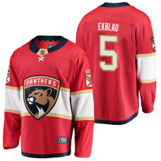 Florida Panthers #5 Breakaway Player Aaron Ekblad Jersey Red