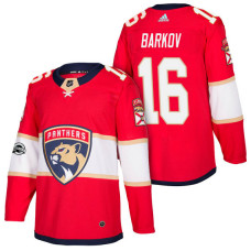 Florida Panthers #16 Aleksander Barkov Red New Season Home Authentic Jersey With Anniversary Patch With 2023 Stanley Cup Patch