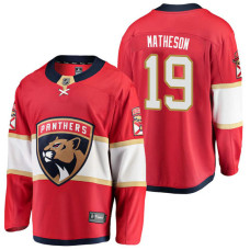 Florida Panthers #19 Breakaway Player Mike Matheson Jersey Red