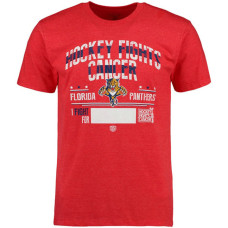 Florida Panthers Red Hockey Fights Cancer Old Time Throwback T-shirt