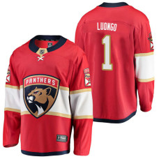 Florida Panthers #1 Breakaway Player Roberto Luongo Jersey Red