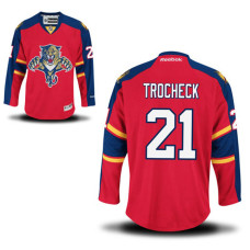 Florida Panthers Vincent Trocheck #21 Red Home Premier Jersey With 2023 Stanley Cup Patch