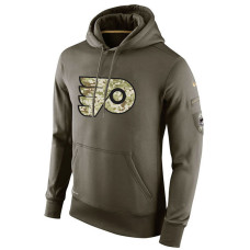 Philadelphia Flyers Olive Salute To Service Pullover Hoodie