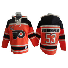 Philadelphia Flyers Shayne Gostisbehere #53 Orange Premier Hoodie