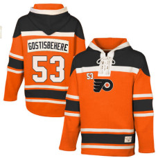 Philadelphia Flyers Shayne Gostisbehere #53 Orange Premier Hoodie