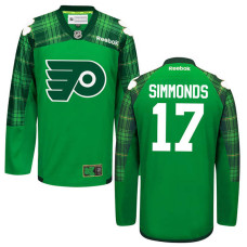 Philadelphia Flyers Wayne Simmonds #17 Green St. Patrick's Day Jersey