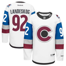 Colorado Avalanche Gabriel Landeskog #92 White Stadium Series With Jersey 2022 Stanley Cup Champions Patch