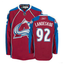 Colorado Avalanche Gabriel Landeskog #92 Burgundy Red Home With Jersey 2022 Stanley Cup Champions Patch