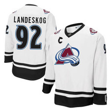 Colorado Avalanche Gabriel Landeskog #92 White With Jersey 2022 Stanley Cup Champions Patch