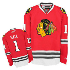 Chicago Blackhawks Glenn Hall #1 Red Home Jersey