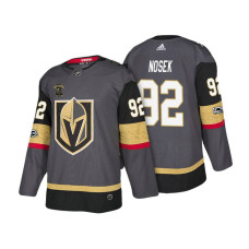 Vegas Golden Knights #92 Tomas Nosek Steel Gray 2018 Authentic Player Home Jersey