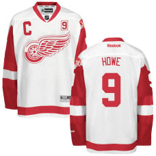 Memorial Mr. Hockey Patch Detroit Red Wings #9 Gordie Howe White Premier Jersey