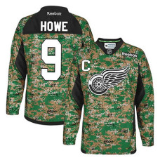 Detroit Red Wings Gordie Howe #9 Camo Veteran's Day Jersey