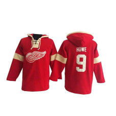 Detroit Red Wings Gordie Howe #9 Red Pullover Hoodie