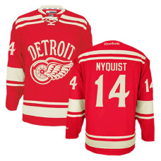 Detroit Red Wings Gustav Nyquist #14 Red 2014 Winter Classic Jersey