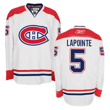 Montreal Canadiens Guy Lapointe #5 White Away Jersey