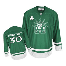 Youth New York Rangers Henrik Lundqvist #30 Green St. Patrick's Day Jersey