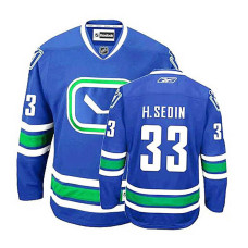 Vancouver Canucks Henrik Sedin #33 Royal Blue Alternate Authentic Jersey