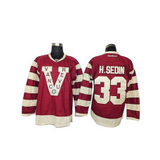 Vancouver Canucks Henrik Sedin #33 Red Premier Jersey