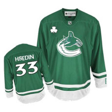 Vancouver Canucks Henrik Sedin #33 Green St. Patrick's Day Jersey