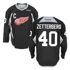 Detroit Red Wings Henrik Zetterberg #40 Black Practice Jersey