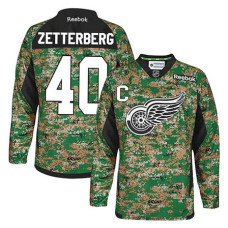 Detroit Red Wings Henrik Zetterberg #40 Camo Veteran's Day Jersey